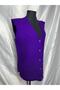 V-Neck Thick Wool Mother Knitwear Vest - with Buttons and Pockets - 3