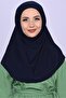 Boneli Hijab العملي باللون الأزرق الداكن
