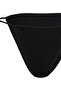 Siyah Aksesuarlı High Leg Brazilian Bikini Altı TBESS23BA00044 - 8