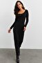 Women's Black Camisole Maxi Dress EY1513 - 4