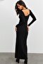 Women's Black Camisole Maxi Dress EY1513 - 7