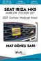 Seat Ibiza Mk5 Emblem Covering Sticker Set - Facelift After 2021