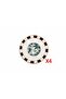 Palms Flat Plate 16cm Set of 4 04alm005178