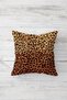 Pumpkin And Leopard Hallowen Pattern Hidden Zippered Throw Pillow Cover Sofa Pillow Cover Set(4pcs) - 3