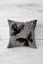 Gold Gray Butterflies Themed Hidden Zippered Throw Pillow Cover Sofa Pillow Cover Set (4pcs) - 3