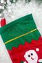 Santa Claus Christmas Stocking 25x35 Cm Red Green Colored New Year Pine Tree Vine Hanging Decor Ornament - 6