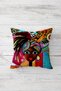 African Women Ethnic Bohemian Concealed Zippered Throw Pillow Cover Seat Pillow Case Set(4pcs) - 2