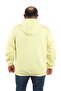 Large Size Unisex Hooded 3ip Sweat 11701 Yellow - 3