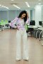 Solid Color Wide Leg Women's Trousers