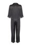 Black Satin Lace Shirt-Pants Woven Pajamas Set Thmaw23Pt00028 - 8