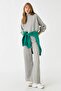 Wide Leg Slit Detailed Trousers - 2