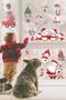 Cute Birds Santa Claus Stars And Christmas Ornaments Sticker Set - 2