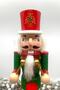 40 Cm Drum Nutcracker Green Red Color Tin Soldier Glitter Nutcracker New Year's Eve Decoration - 6