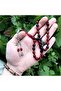 Valentine's Day, Lettered Rosary, Boxed Rosary, Red Black Rosary - 3