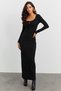 Women's Black Camisole Maxi Dress EY1513 - 2