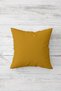 Yellow Poppy and Plain Throw Pillow Set - Hidden Zipper, 4 Seats and Pillowcases - 3