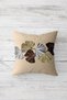 Seashell and Ferret Harness Concealed Zippered Throw Pillow Cover Sofa Pillow Cover Set (4 Pieces) - 3