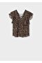 Patterned Lurex Blouse - 3