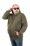مقاس كبير للجنسين مقنعين 3ip Sweat 11701 كاكي - 2