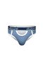 Open Front Patterned Blue Men's Slip