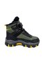 06p Leather Kids Sneakers Boots Khaki Black Yellow - 2
