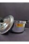Öz Nehir Aluminum Food Pot with Handle and Lid No:2 24x13cm
