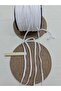 White Stripe Pompom Miniboy 5 Meters