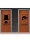 Toilet-Wc Door Gender Separator Sticker Adhesive Man-Women Female-Male Foil Label Arma Covering - 3