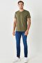 Men's Navy Blue Extra Slim Fit Slim Fit 5 Pocket Rııs Stretch Denim Jean Jeans - 4