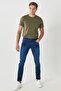 Men's Navy Blue Extra Slim Fit Slim Fit 5 Pocket Rııs Stretch Denim Jean Jeans - 5