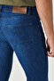 Men's Navy Blue Extra Slim Fit Slim Fit 5 Pocket Rııs Stretch Denim Jean Jeans - 7