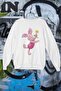 Unisex Piglet Winnie The Pooh Printed Oversize Sweatshirt