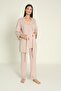 Milk Coffee Robed Maternity and Postpartum Pajama Set