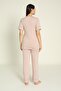 Milk Coffee Robed Maternity and Postpartum Pajama Set - 5