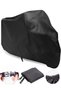 Rks Cruiser 250 Motorcycle Tarpaulin Motorcycle Cover with Connection Buckle Black