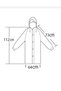 Women's Men's Raincoat Hooded Snap Fastener Eva Green Raincoat - 8