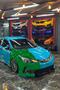Dark Green Triangle Cut Camouflage Car Covering Foil 1 Square Meter (Glossy Foil Model) - 3