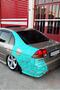 Turquoise Triangle Cut Camouflage Vehicle Covering Foil 1 Square Meter (the Shiny Foil Model) - 4