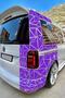 Purple Triangle Cut Camouflage Car Covering Foil 1 Square Meter (Glossy Foil Model) - 5