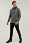 Hooded Slim Fit Gray Men's Sweatshirt 2wsd40052pr - 3