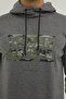 Hooded Slim Fit Gray Men's Sweatshirt 2wsd40052pr - 6