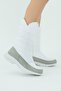 Women's White Waterproof Comfortable Long Fur Snow Boots
