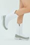 Women's White Waterproof Comfortable Long Fur Snow Boots - 4