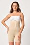 Women's Black Front Agraphed High Waist Boxer Corset 2087 - 5