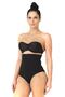 Seamless High Waist Double Slip Corset Panties with Snap Fasteners 2019 Black