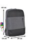 Reflective Zipper USB Device Imported Backpack 14''-15.6'' Inch Laptop Compartment Side Pocket - 2