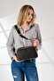 Women's Black-Tan Hand and Shoulder Bag