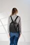 Women's Black Backpack with Adjustable Strap and Compartment - 6