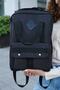 Unisex Black Waterproof Lightweight Comfortable Impertex Fabric Anti-theft Backpack (DAILY SCHOOL TRAVEL)