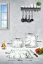 Set of 3 White Marble Look| Glass Cutting Board - Glass Cutting Table - 7